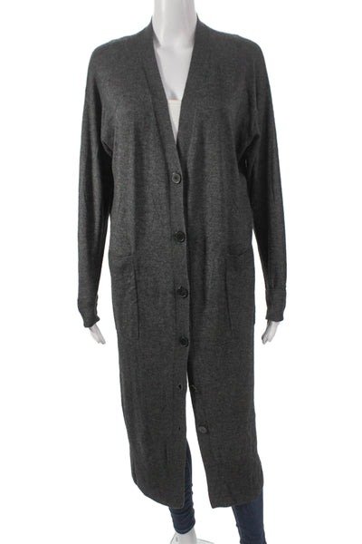 Isabel Marant Etoile Unisex Adults Button-Up Cardigan Gray V-Neck Size XS