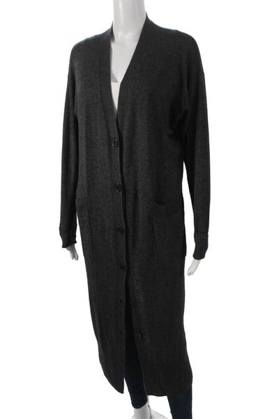 Isabel Marant Etoile Unisex Adults Button-Up Cardigan Gray V-Neck Size XS