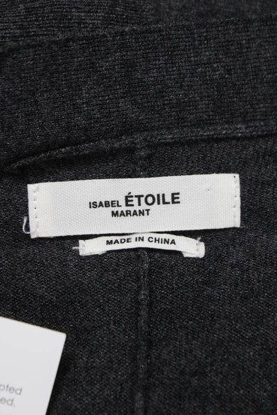 Isabel Marant Etoile Unisex Adults Button-Up Cardigan Gray V-Neck Size XS