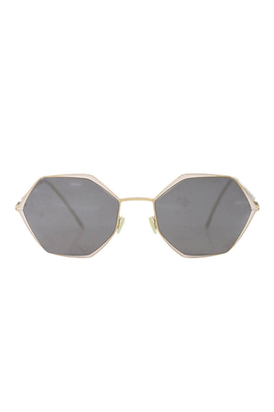 Mykita Womens Hexagon Shaped Sunglasses Pink Size 55-18mm 5"
