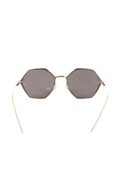Mykita Womens Hexagon Shaped Sunglasses Pink Size 55-18mm 5"