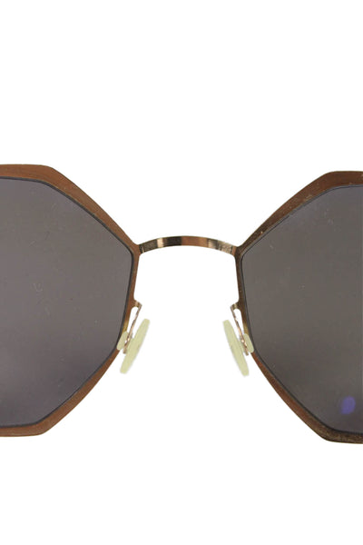 Mykita Womens Hexagon Shaped Sunglasses Pink Size 55-18mm 5"