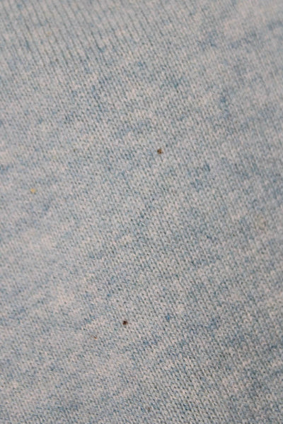 Kinross Cashmere Mens Pullover Sweater Crew Neck Blue Size S