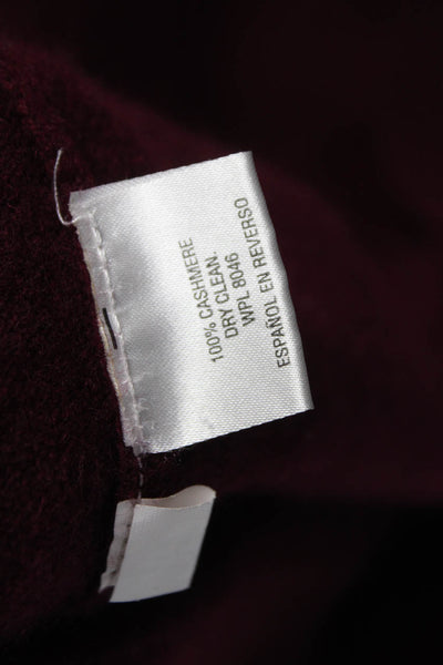 Club Room Mens Cashmere V-Neck Red Pullover Long Sleeve Solid Fall Size M