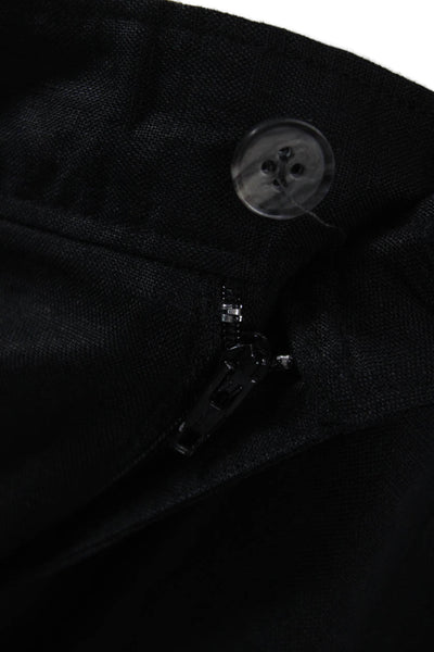 Tasso Elba Mens Black Linen Cargo Pants Size 34