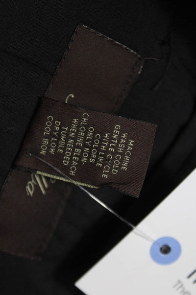 Tasso Elba Mens Black Linen Cargo Pants Size 34