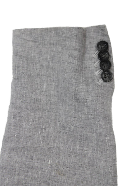 Boss Hugo Boss Mens Gray Linen Blazer Size 40