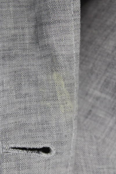 Boss Hugo Boss Mens Gray Linen Blazer Size 40