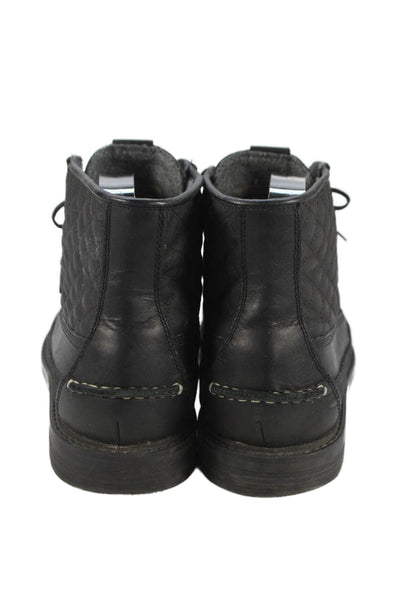Pinch Maine Classic Cole Haan Mens Quilted Boat Boots Shoes Black Size 10M