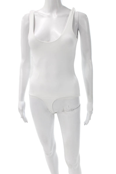 ALIX NYC Women One Piece Sleeveless White Polyamide Solid Size XS