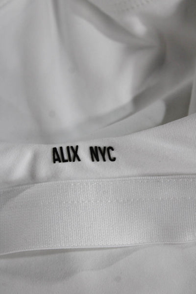 ALIX NYC Women One Piece Sleeveless White Polyamide Solid Size XS