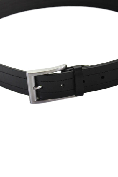 Hugo Boss Men's Leather Buckle Closure Belt Black Size 44