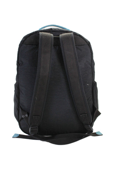 Kipling Womens Rainbow Detail Zip Large Backpack Handbag Black Combo