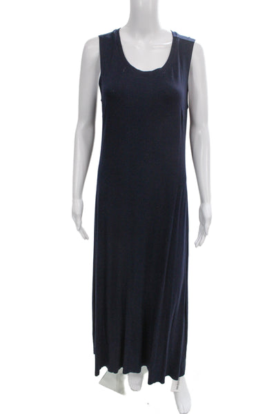 Feel the Piece Terre Jacobs Women Blue Sleeveless Long Dress Size M