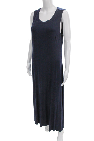 Feel the Piece Terre Jacobs Women Blue Sleeveless Long Dress Size M