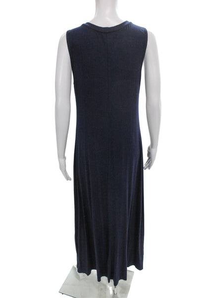 Feel the Piece Terre Jacobs Women Blue Sleeveless Long Dress Size M