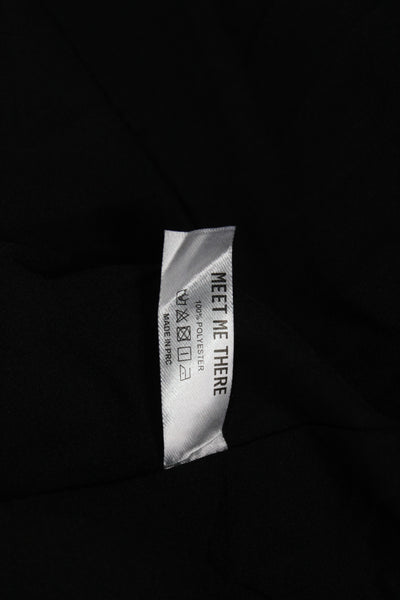 Designer Unisex Adults Black Puffer Jacket Polyester Long Sleeve Star Size S