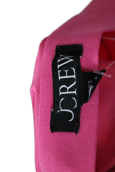 J Crew Womens Pink Straight Pencil Skirt Midi Polyester Size 2XS