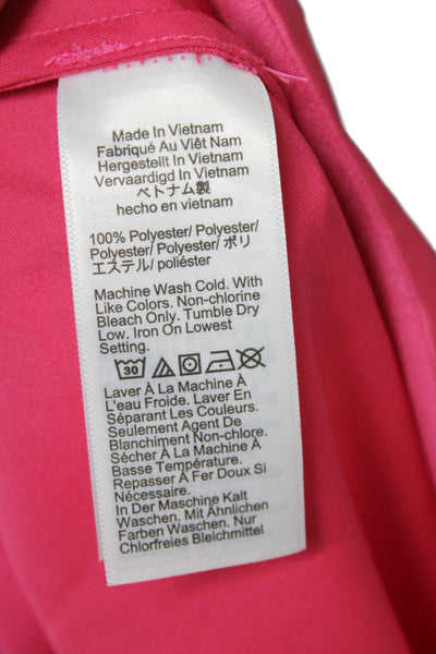 J Crew Womens Pink Straight Pencil Skirt Midi Polyester Size 2XS