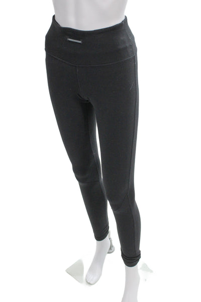 Lululemon Women Gray Ankle Leggings Polyester Solid Pull On Size 4