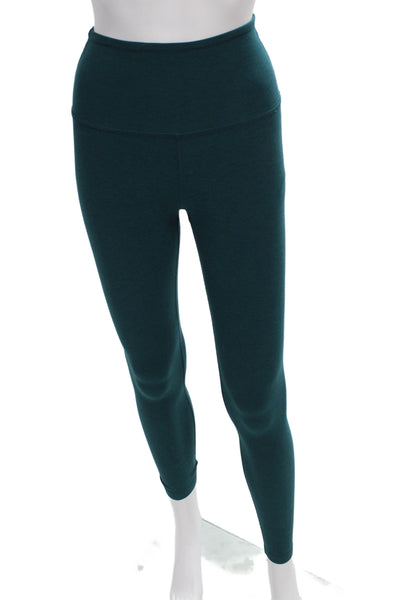 Beyond Yoga Women Green Ankle Leggings Nylon Blend Yoga Size XS