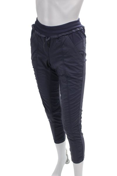 Lululemon Womens Blue Capri Pants Synthetic Blend Size 2