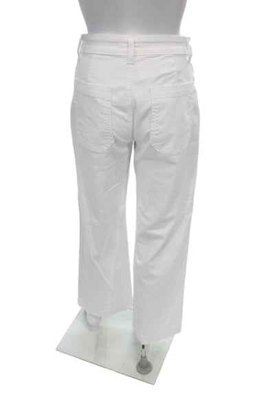 ASKKNY Women Cropped White Sailor Pants Size 26
