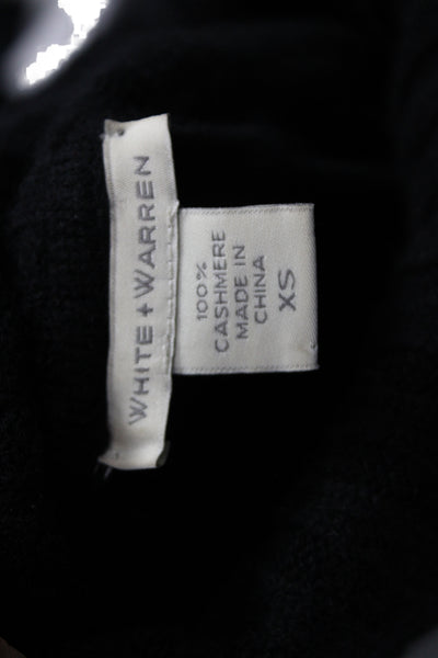White + Warren Women Sweater Dress Black Cashmere Turtleneck Size XS