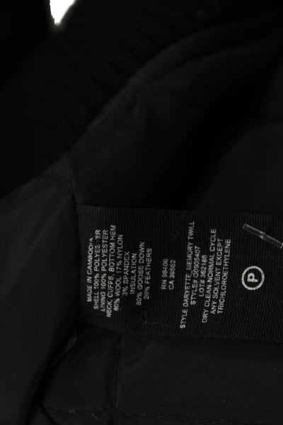 Theory Womens Black Basic Jacket Zip Polyester Long Sleeve Casual Size XS