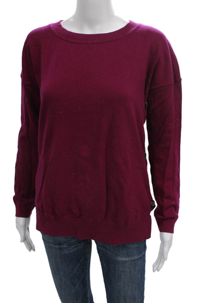 Boden Womens Purple Wool Blend Crew Neck Pullover Long Sleeve Size S