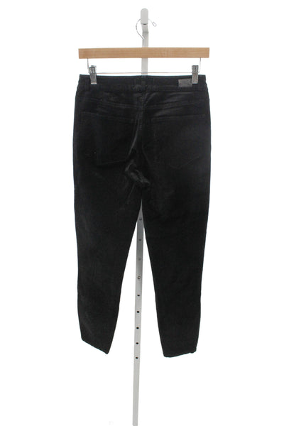 Paige Womens Ankle Pants Black Button Size 27