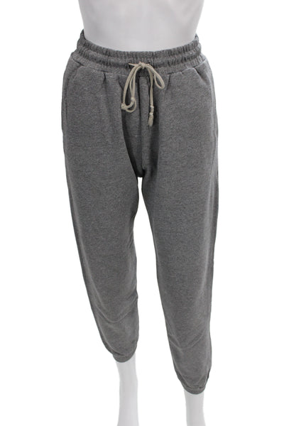 John Elliott Unisex Adults Sweatpants Gray Drawstring Cotton Size 1
