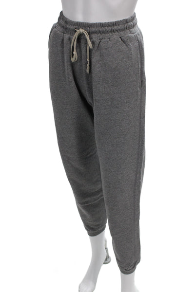 John Elliott Unisex Adults Sweatpants Gray Drawstring Cotton Size 1