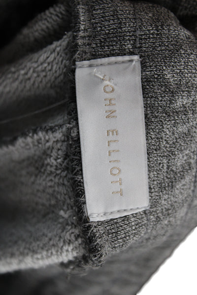John Elliott Unisex Adults Sweatpants Gray Drawstring Cotton Size 1