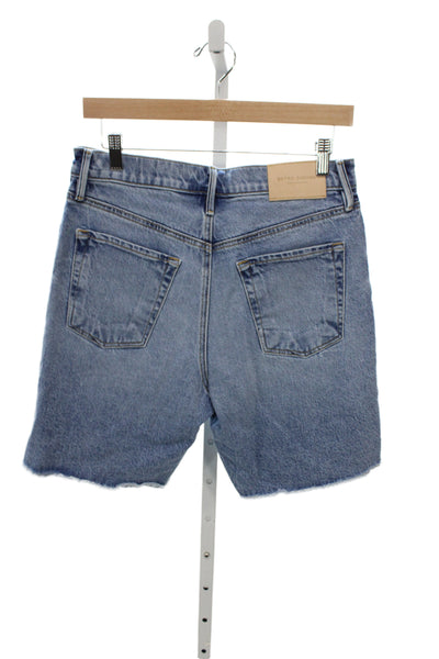 BETRO SIMONE Womens Bermuda Denim Shorts Blue Size 27