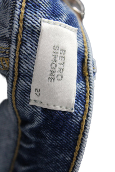 BETRO SIMONE Womens Bermuda Denim Shorts Blue Size 27