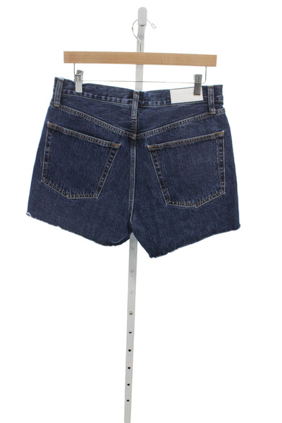 Re/Done Womens Cut-Off Denim Shorts Blue Organic Cotton Size 28