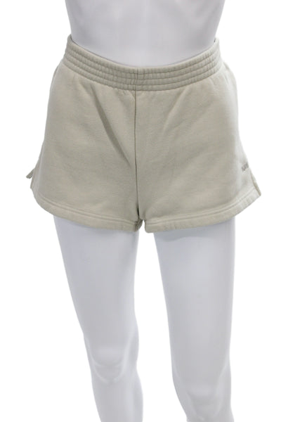 TNA Womens Sweat Shorts Beige Cotton Blend Size S