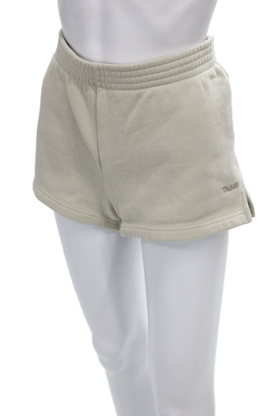 TNA Womens Sweat Shorts Beige Cotton Blend Size S