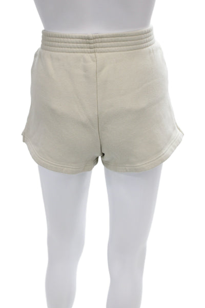 TNA Womens Sweat Shorts Beige Cotton Blend Size S
