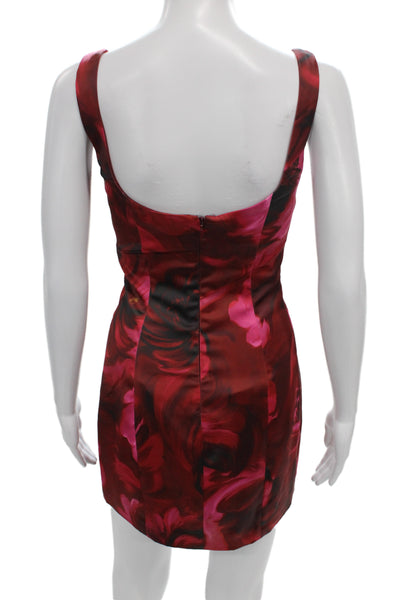 Lovers + Friends Womens Bodycon Sweetheart Dress Red Size S