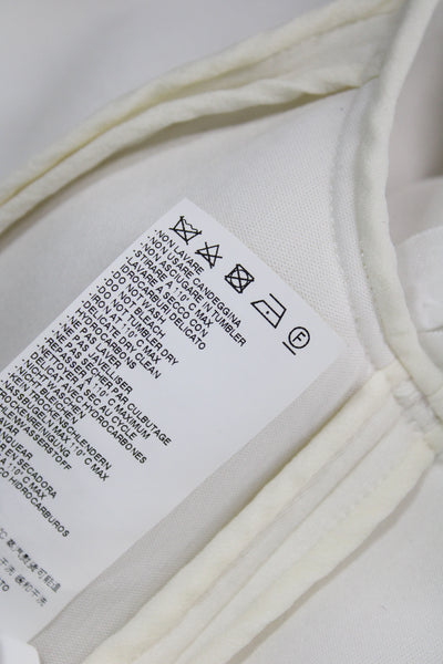 Maison Margiela Women White Basic Jacket Long Sleeve Size 46