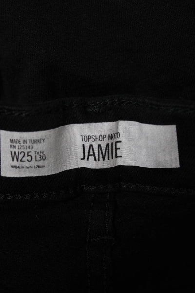 Topshop Unisex Adults Skinny Black Jeans Size 25
