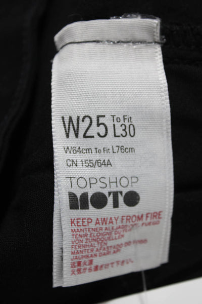 Topshop Unisex Adults Skinny Black Jeans Size 25
