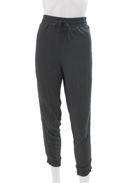 Splendid Unisex Adults Jogger Pants Gray Viscose Drawstring Size S