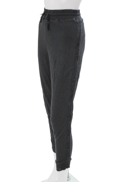 Splendid Unisex Adults Jogger Pants Gray Viscose Drawstring Size S