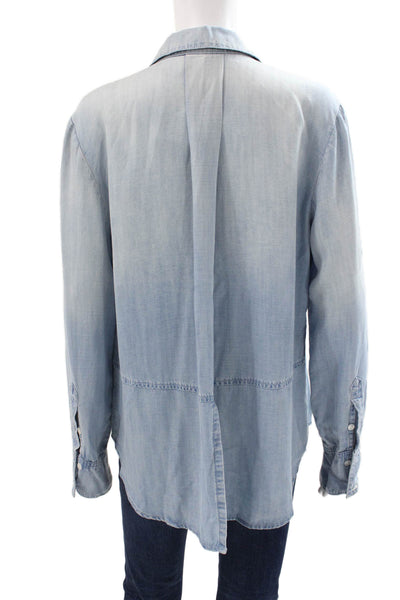 Stacia Women Cardigan Multicolor Striped V-Neck Bamboo 3/4 Sleeve Size L