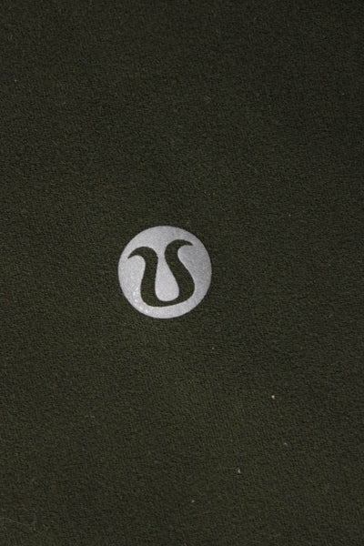 Lululemon Womens Capri Leggings Green Athleisure Polyester Blend Size 4