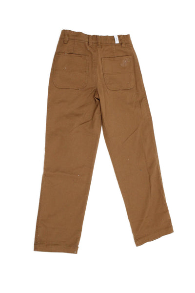 Jacadi Boys Cotton Straight Leg Pants Brown Size 10