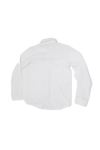 Jacadi Boys Collar Long Sleeve Dress Shirt White Size 10